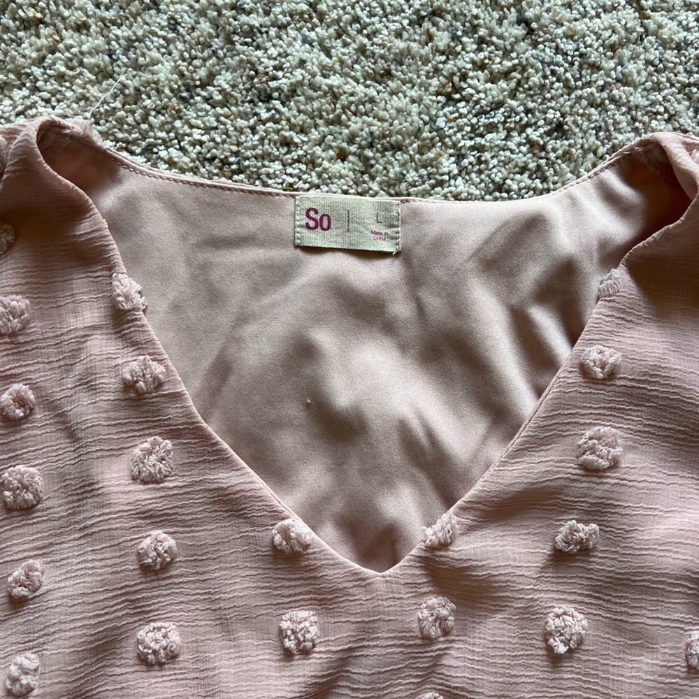 Women’s pink babydoll top | Size L - Picture 2 of 2